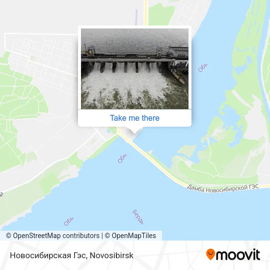 Новосибирская Гэс map
