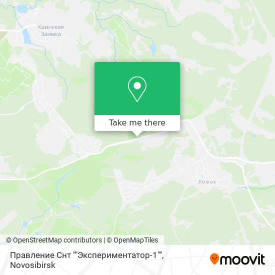 Правление Снт ""Экспериментатор-1"" map