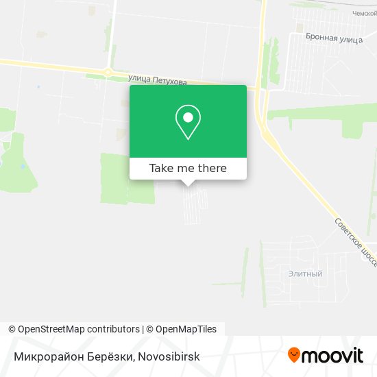 Микрорайон Берёзки map