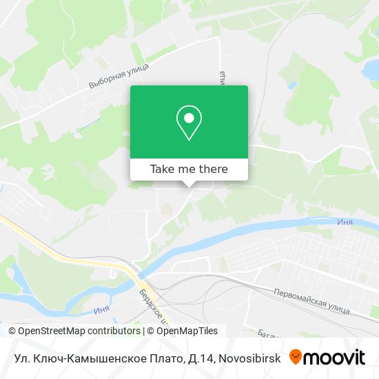 Ул. Ключ-Камышенское Плато, Д.14 map