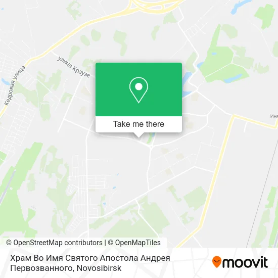 Храм Во Имя Святого Апостола Андрея Первозванного map
