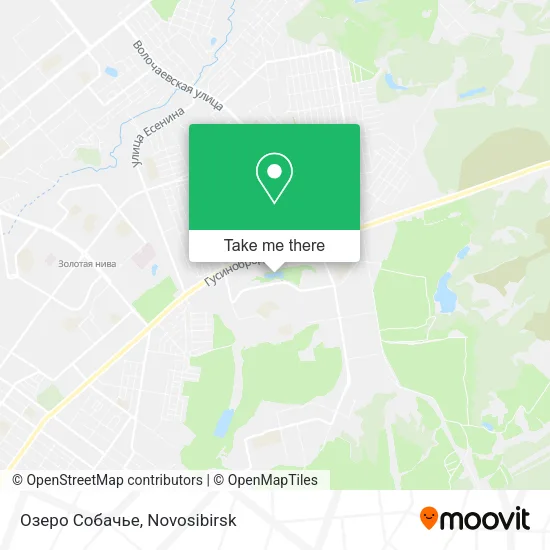 Озеро Собачье map
