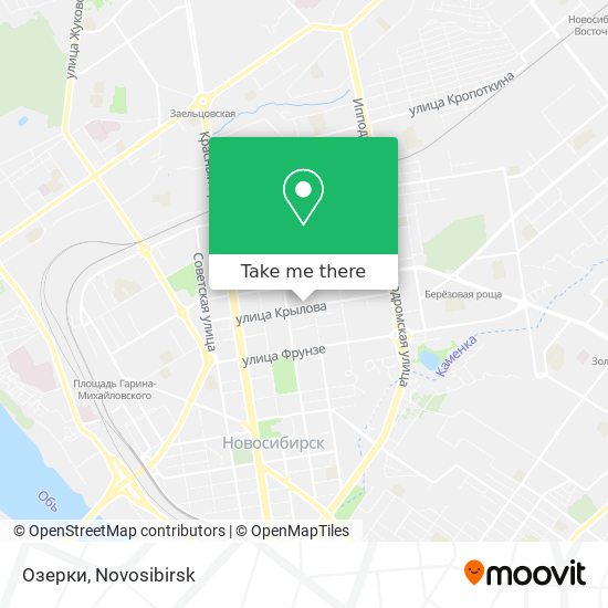 Озерки map