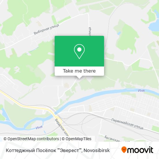 Коттеджный Посёлок ""Эверест"" map