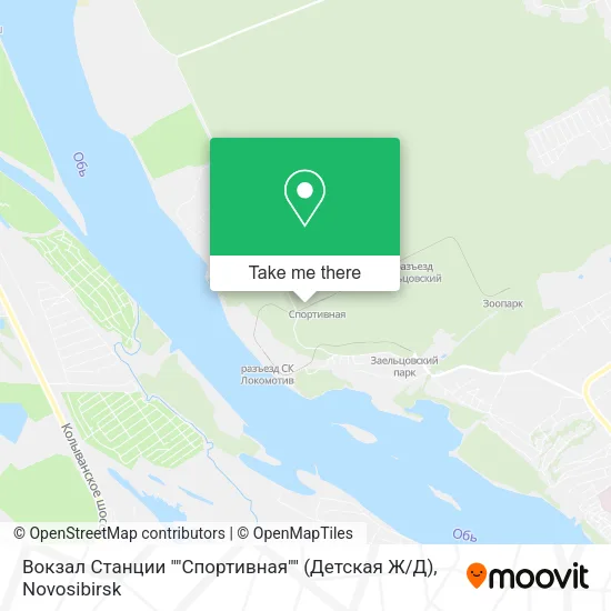 Вокзал Станции ""Спортивная"" (Детская Ж / Д) map