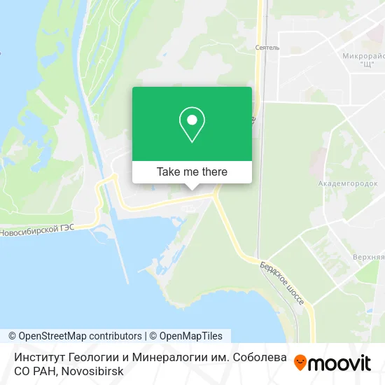 Институт Геологии и Минералогии им. Соболева СО РАН map