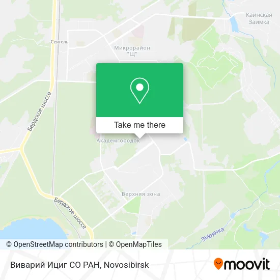 Виварий Ициг СО РАН map