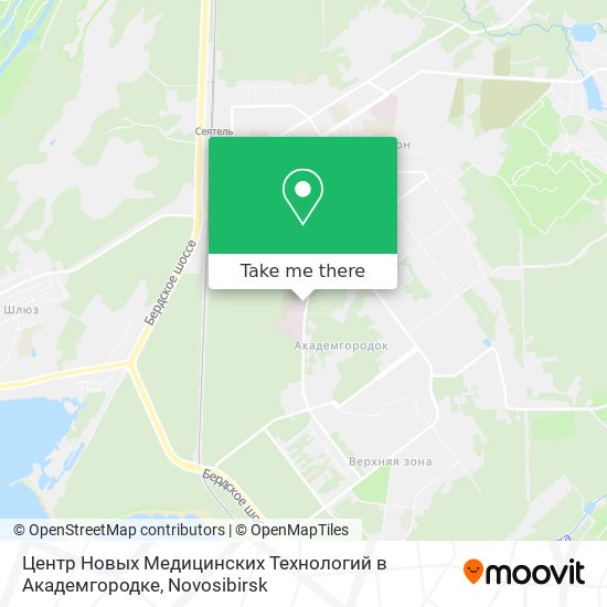 Центр Новых Медицинских Технологий в Академгородке map