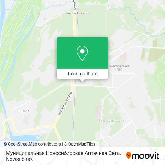 Муниципальная Новосибирская Аптечная Сеть map