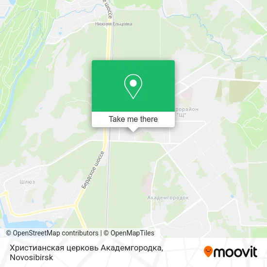 Христианская церковь Академгородка map