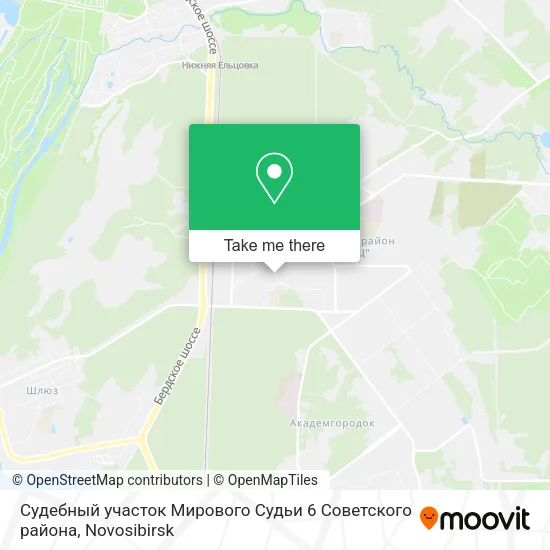 Судебный участок Мирового Судьи 6 Советского района map