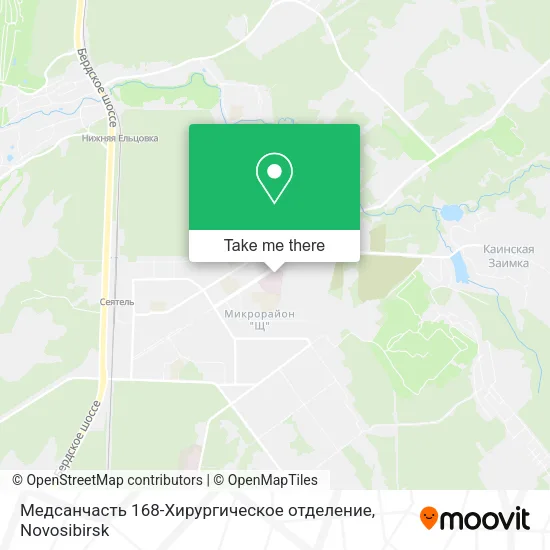Медсанчасть 168-Хирургическое отделение map