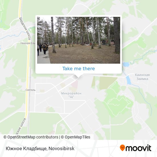 Южное Кладбище map
