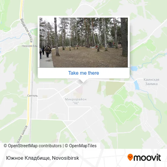 Южное Кладбище map