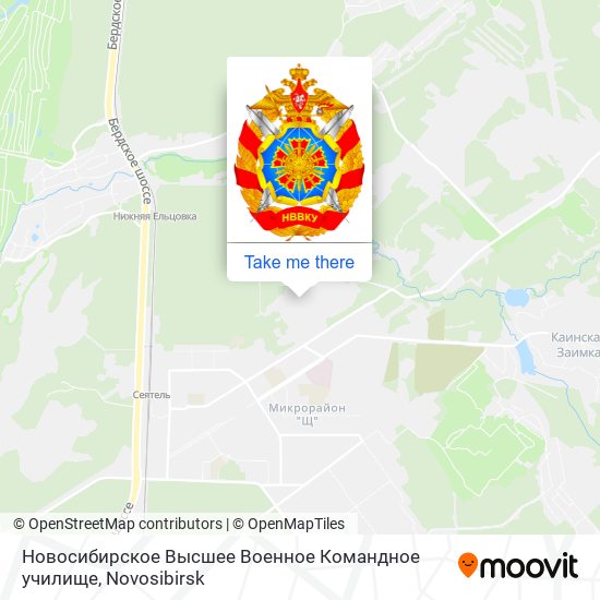 Новосибирское Высшее Военное Командное училище map