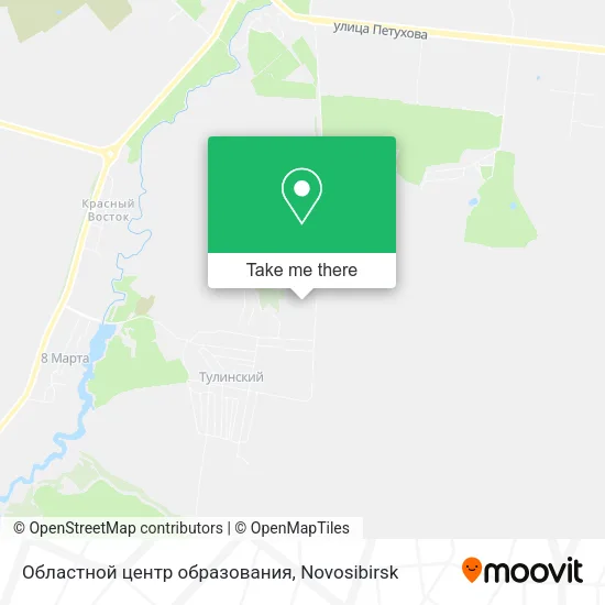 Областной центр образования map