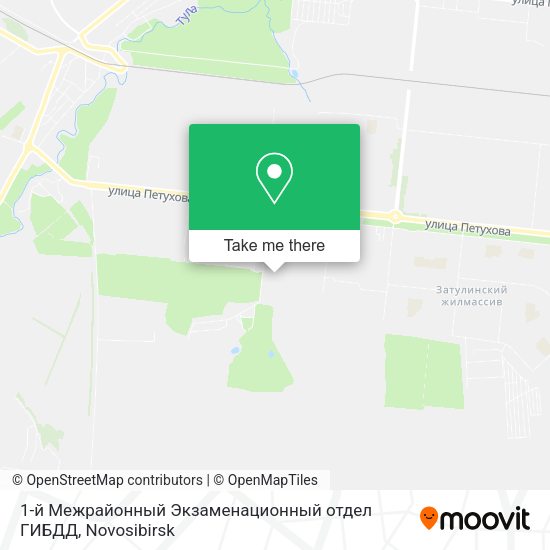 1-й Межрайонный Экзаменационный отдел ГИБДД map