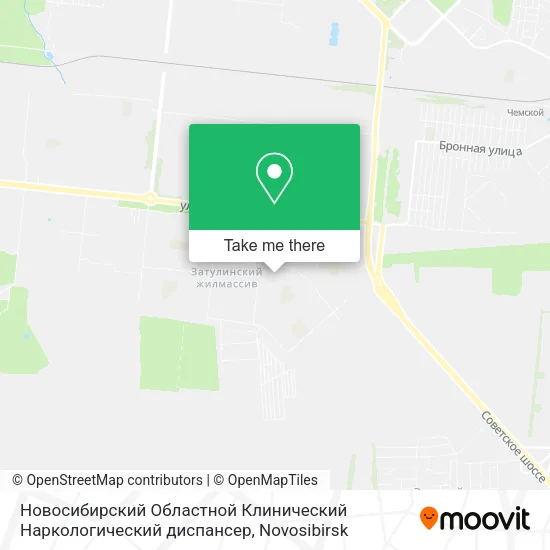 Новосибирский Областной Клинический Наркологический диспансер map