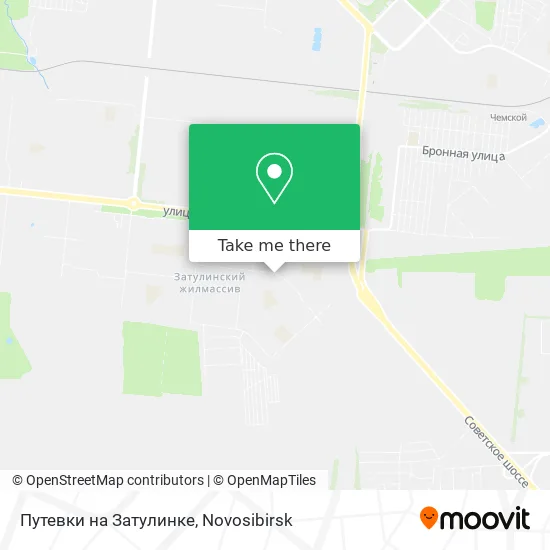 Путевки на Затулинке map