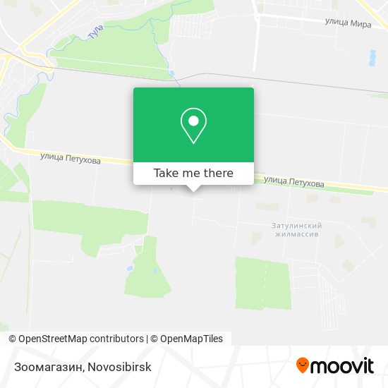 Зоомагазин map