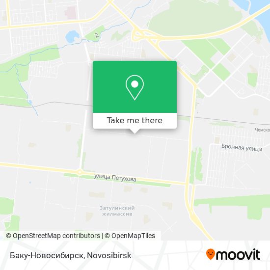 Баку-Новосибирск map