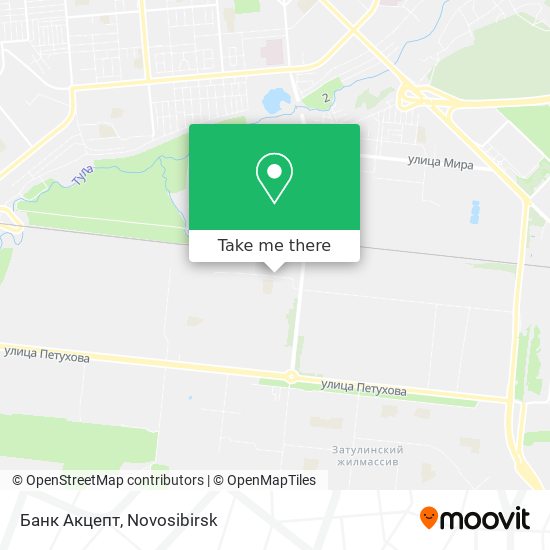 Банк Акцепт map