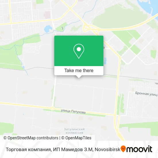 Торговая компания, ИП Мамедов З.М map