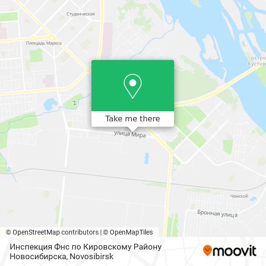 Инспекция Фнс по Кировскому Району Новосибирска map