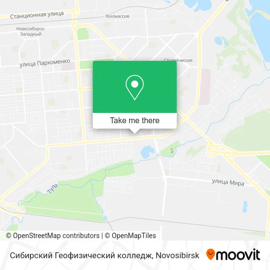 Сибирский Геофизический колледж map