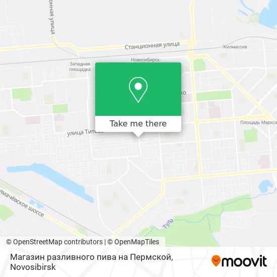 Магазин разливного пива на Пермской map