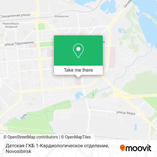 Детская ГКБ 1-Кардиологическое отделение map