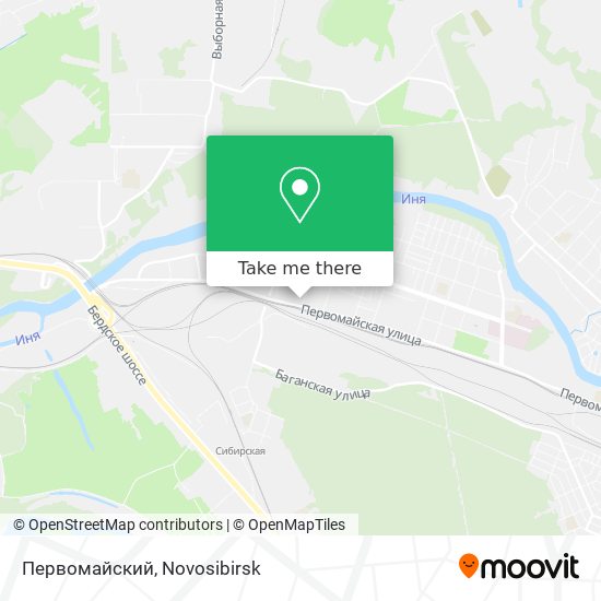 Первомайский map