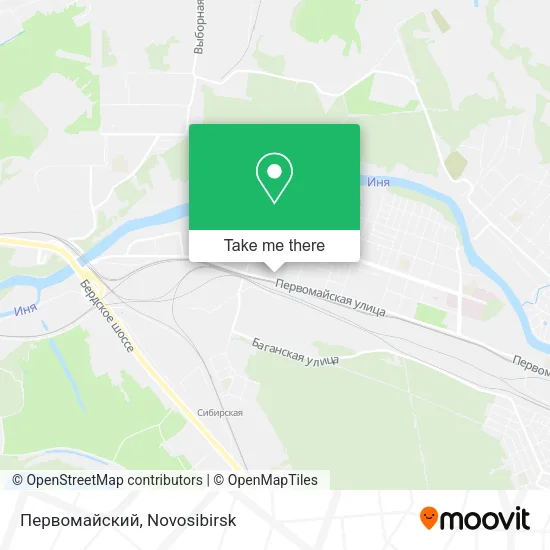 Первомайский map
