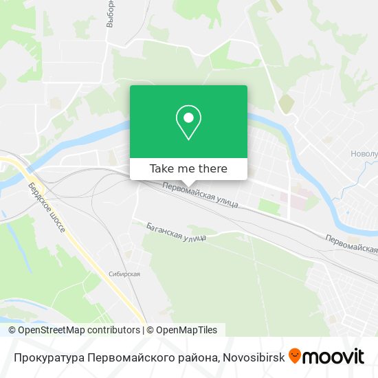 Прокуратура Первомайского района map