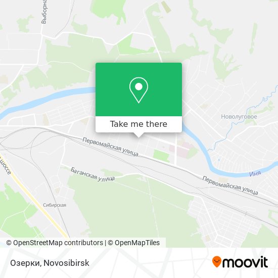 Озерки map