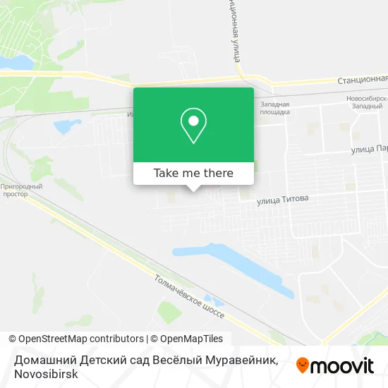 Домашний Детский сад Весёлый Муравейник map