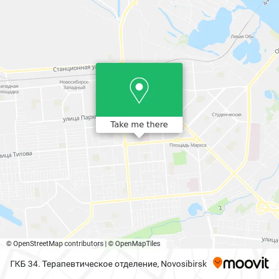 ГКБ 34. Терапевтическое отделение map