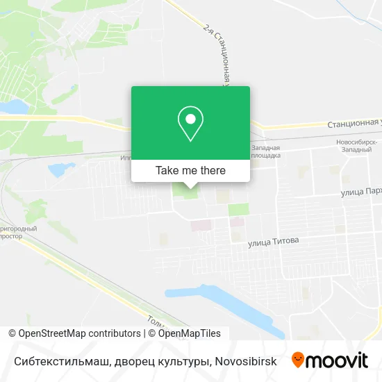 Сибтекстильмаш, дворец культуры map