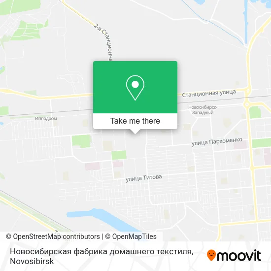 Новосибирская фабрика домашнего текстиля map