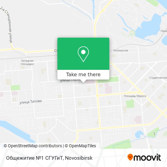 Общежитие №1 СГУГиТ map