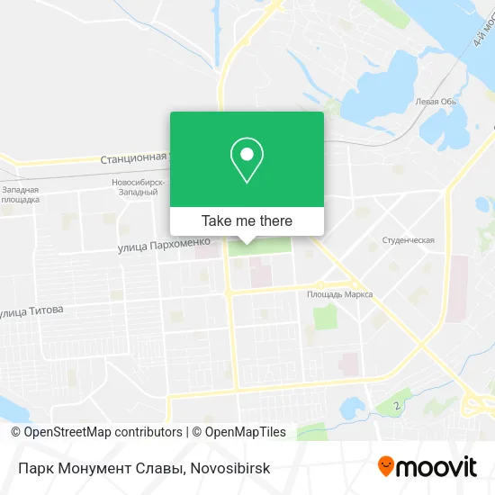 Парк Монумент Славы map