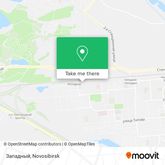 Западный map