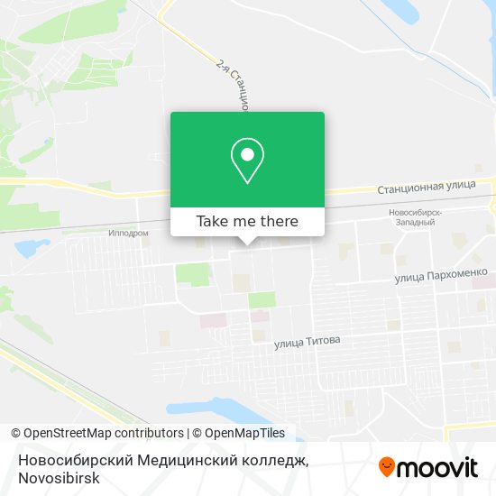 Новосибирский Медицинский колледж map