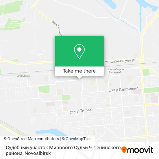 Судебный участок Мирового Судьи 9 Ленинского района map