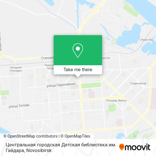 Центральная городская Детская библиотека им. Гайдара map