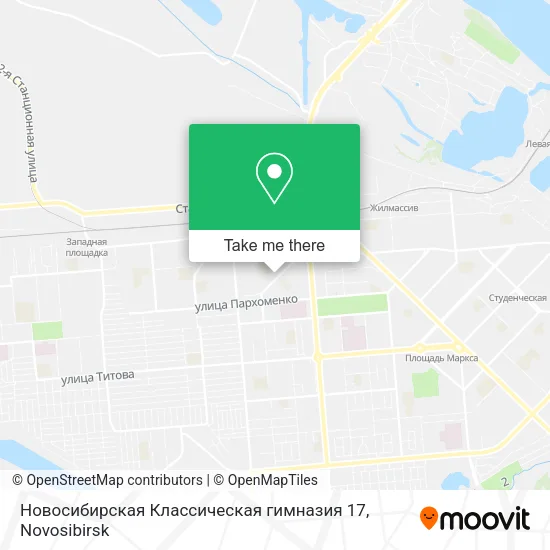 Новосибирская Классическая гимназия 17 map
