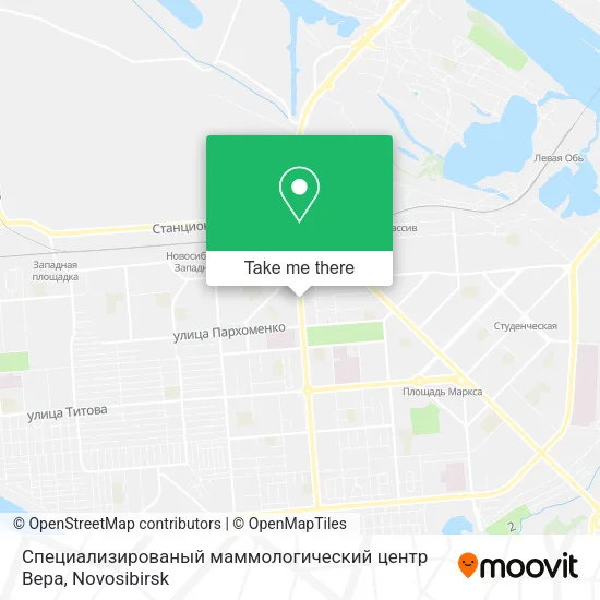 Специализированый маммологический центр Вера map