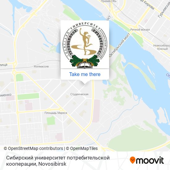 Сибирский университет потребительской кооперации map