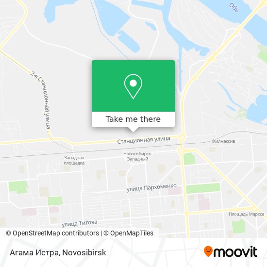 Агама Истра map