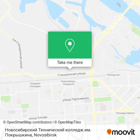 Новосибирский Технический колледж им. Покрышкина map